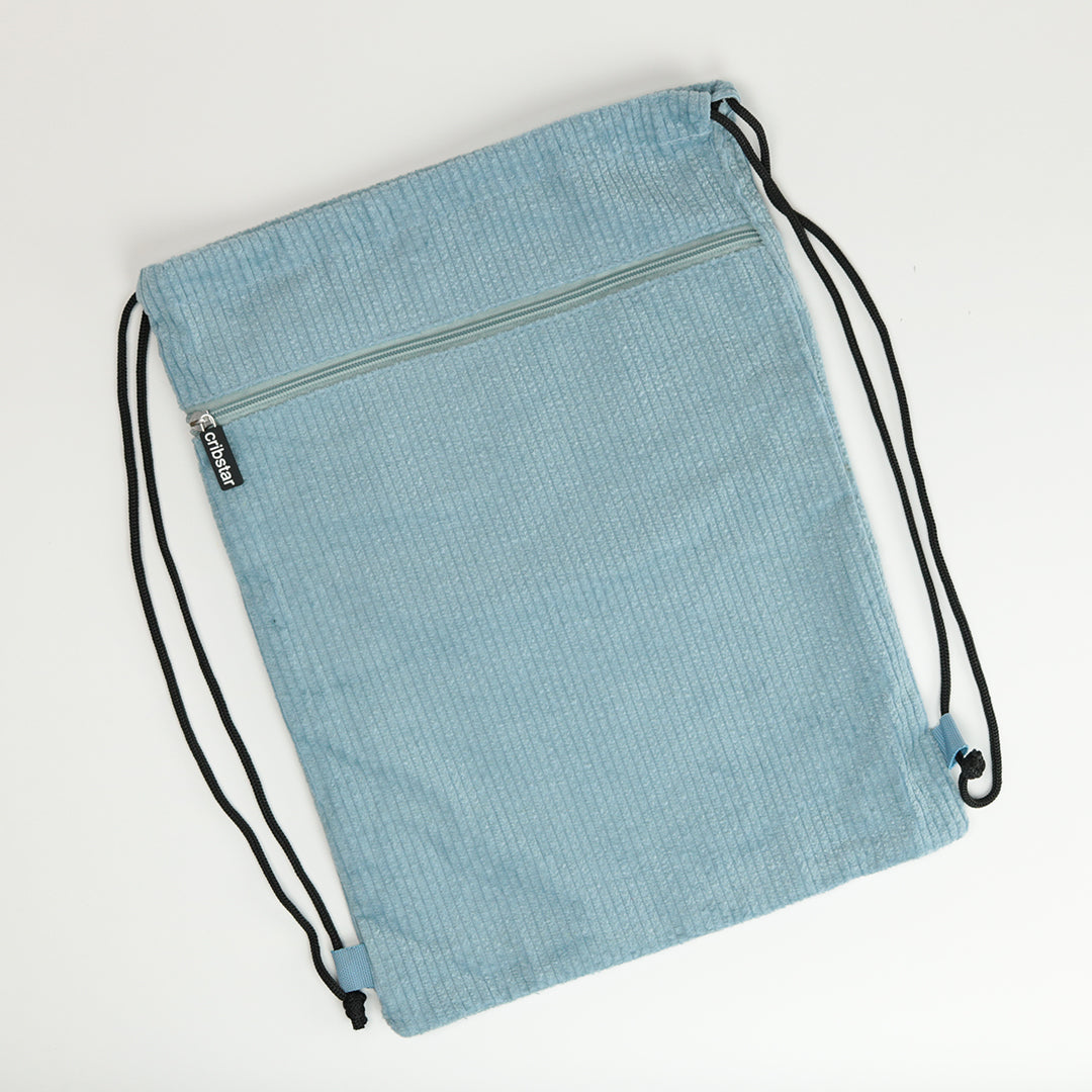 Drawstring Bag - Corduroy - Blue