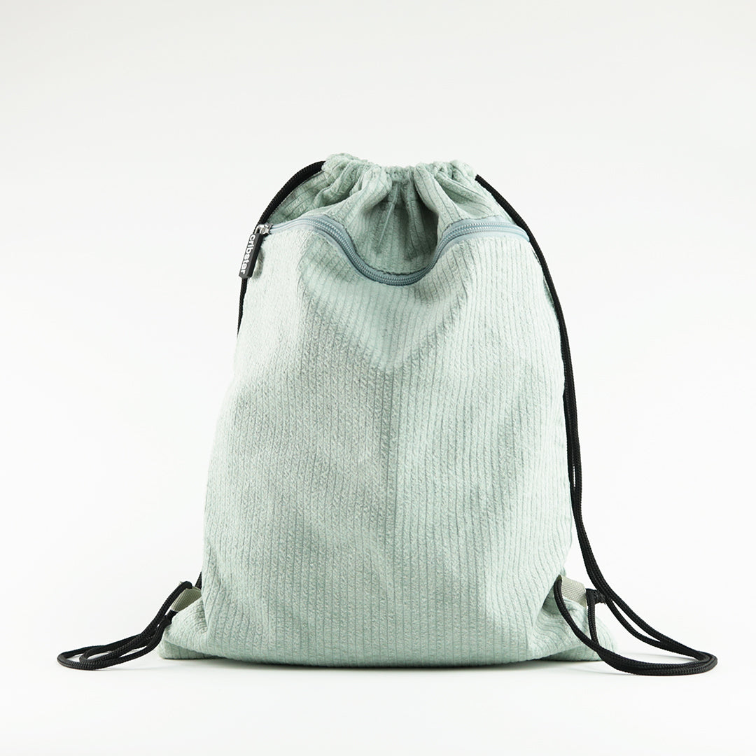 Drawstring Bag - Corduroy - Dusty Mint