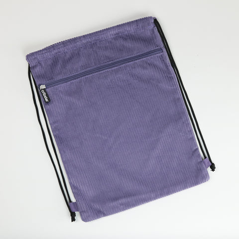 Drawstring Bag - Corduroy - Purple