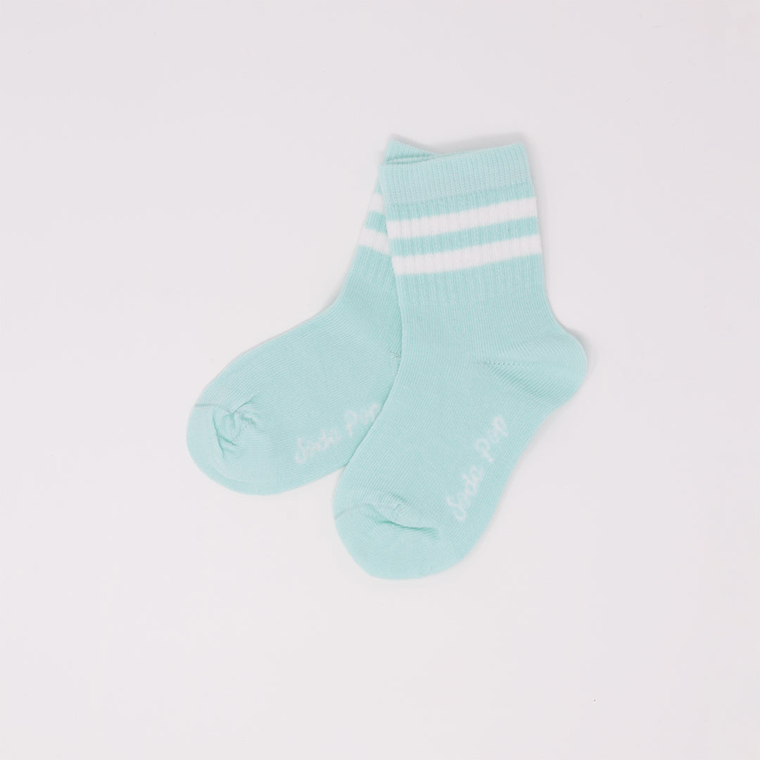 Kids Vintage Sporty Socks - Icy Mint