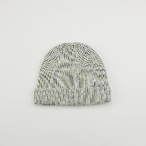 Knitted Beanie Hat - Marl Grey