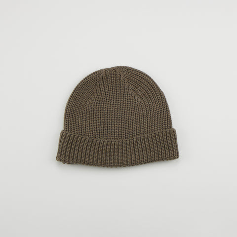 Knitted Beanie Hat - Walnut