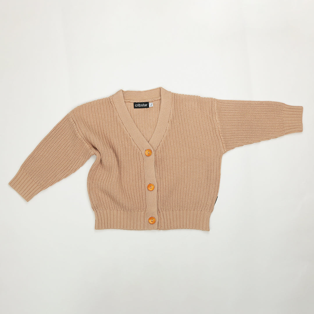 Knitted Cardigan - Toffee