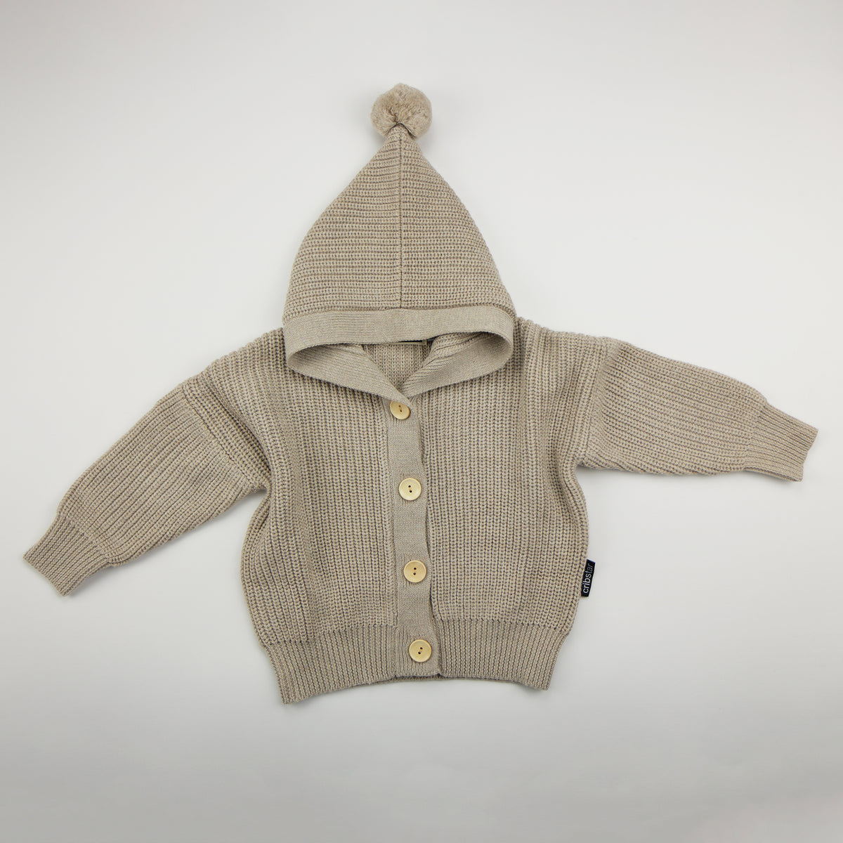 Knitted Hoodie - Hazelnut