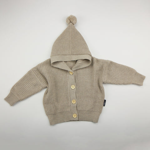 Knitted Hoodie - Hazelnut