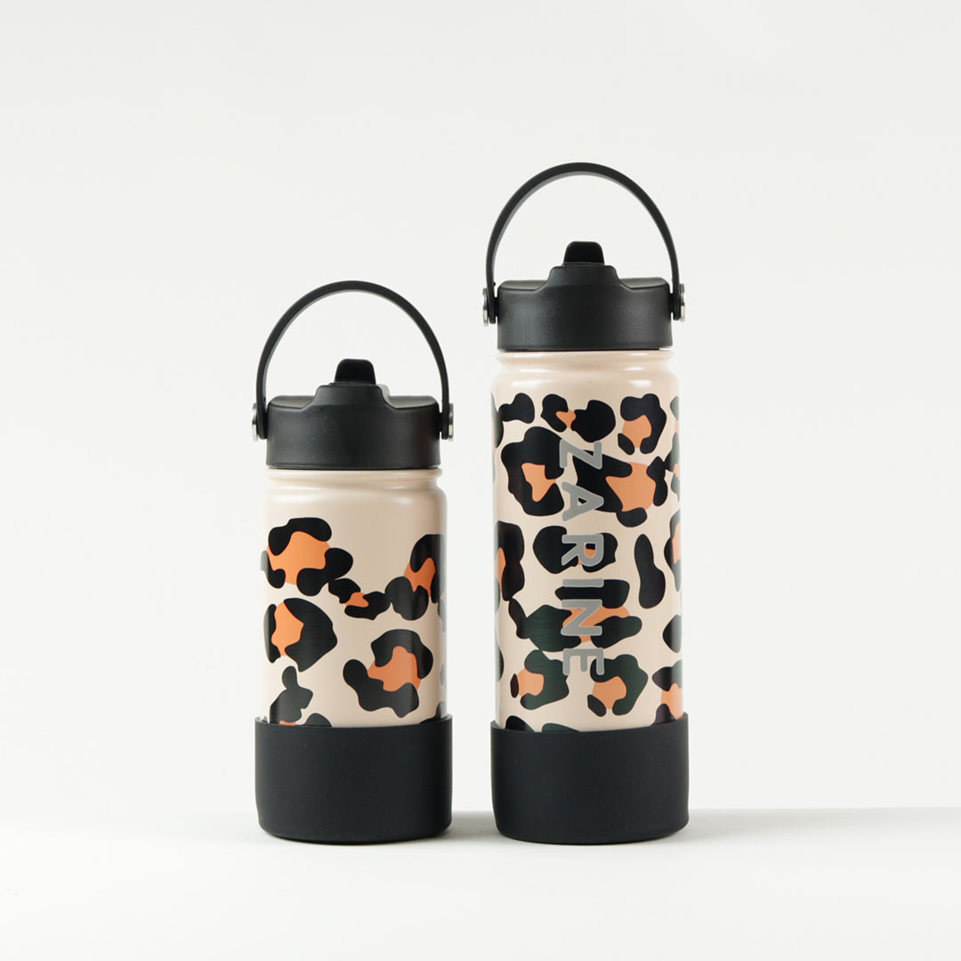 Water Bottle 400ml - Leopard Print