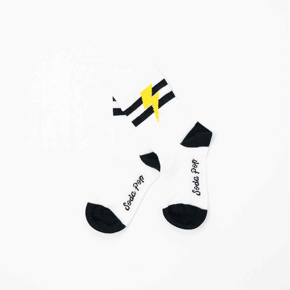 Lightning Bolt Sporty Kids Socks