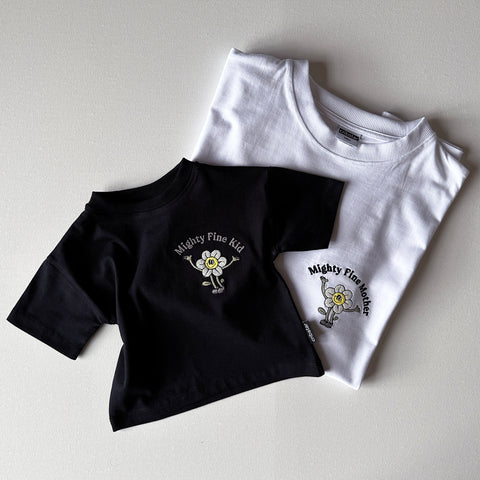 Mighty Fine Mother Embroidered T-shirt - Unisex Fit