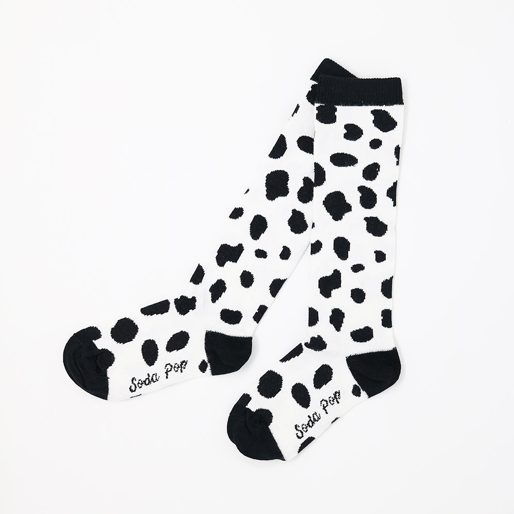 Mono Cow Kids Knee High Socks