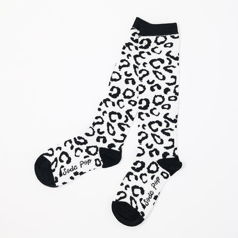 Mono Leopard Kids Knee High Socks