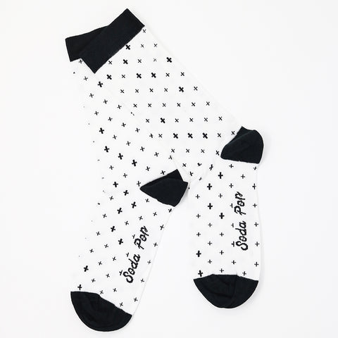 Adults Unisex Mono Crosses Socks