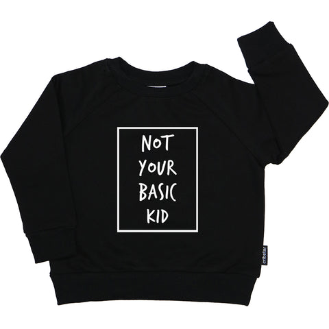 Not Your Basic Kid Motif Sweatshirt