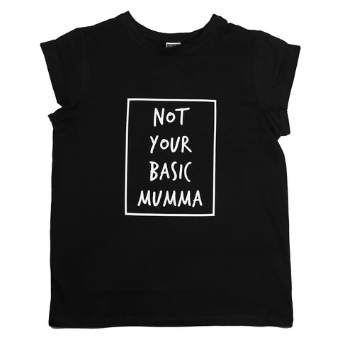 Not Your Basic Mumma T-Shirt - Black