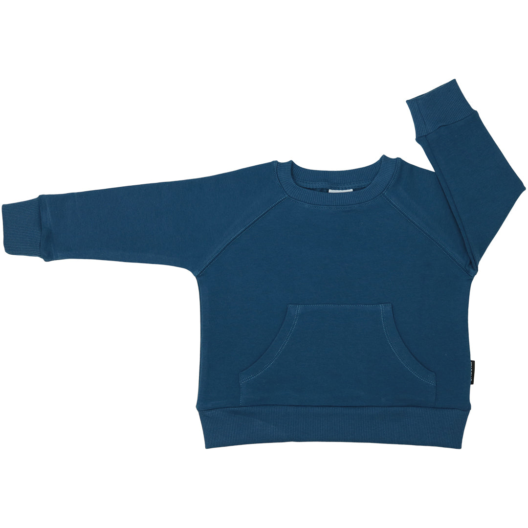 Ocean Blue Pocket Sweatshirt