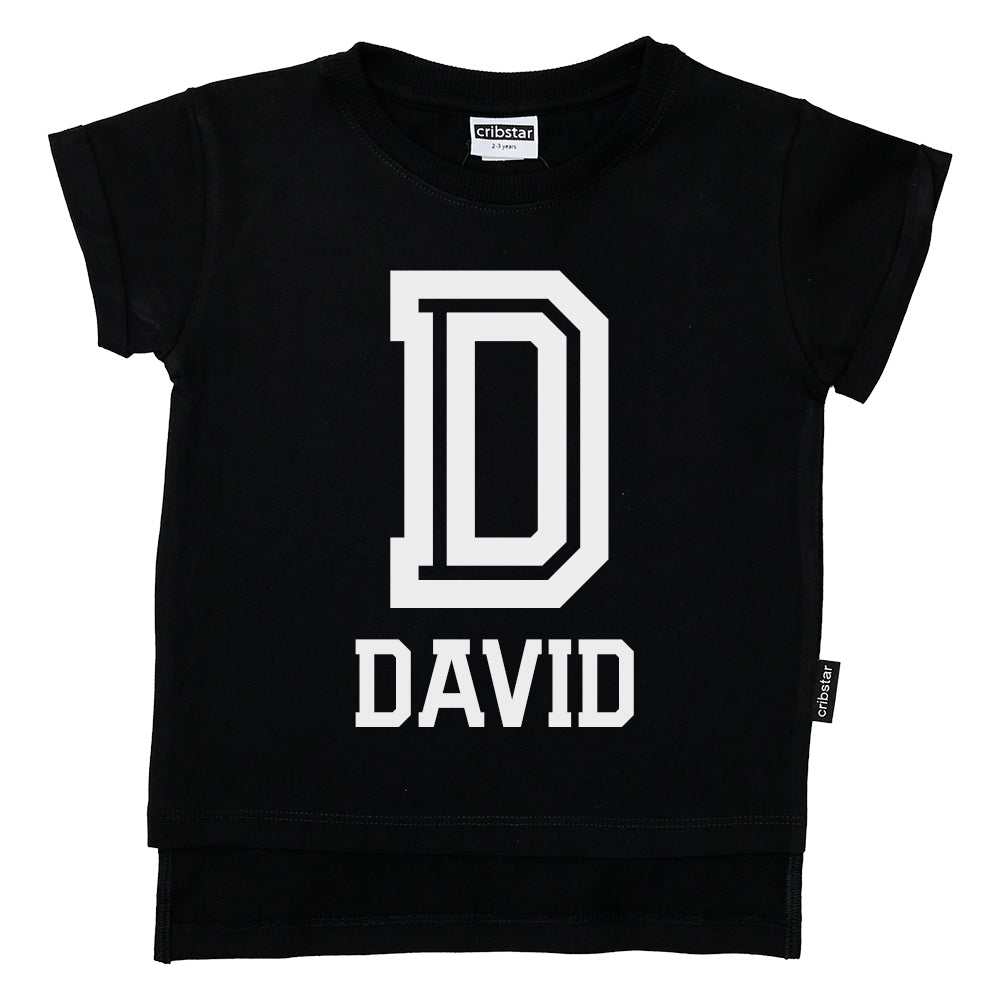 Personalised Letter and Name T-shirt