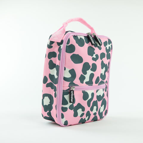 Printed Lunch Bag - Pink Leopard