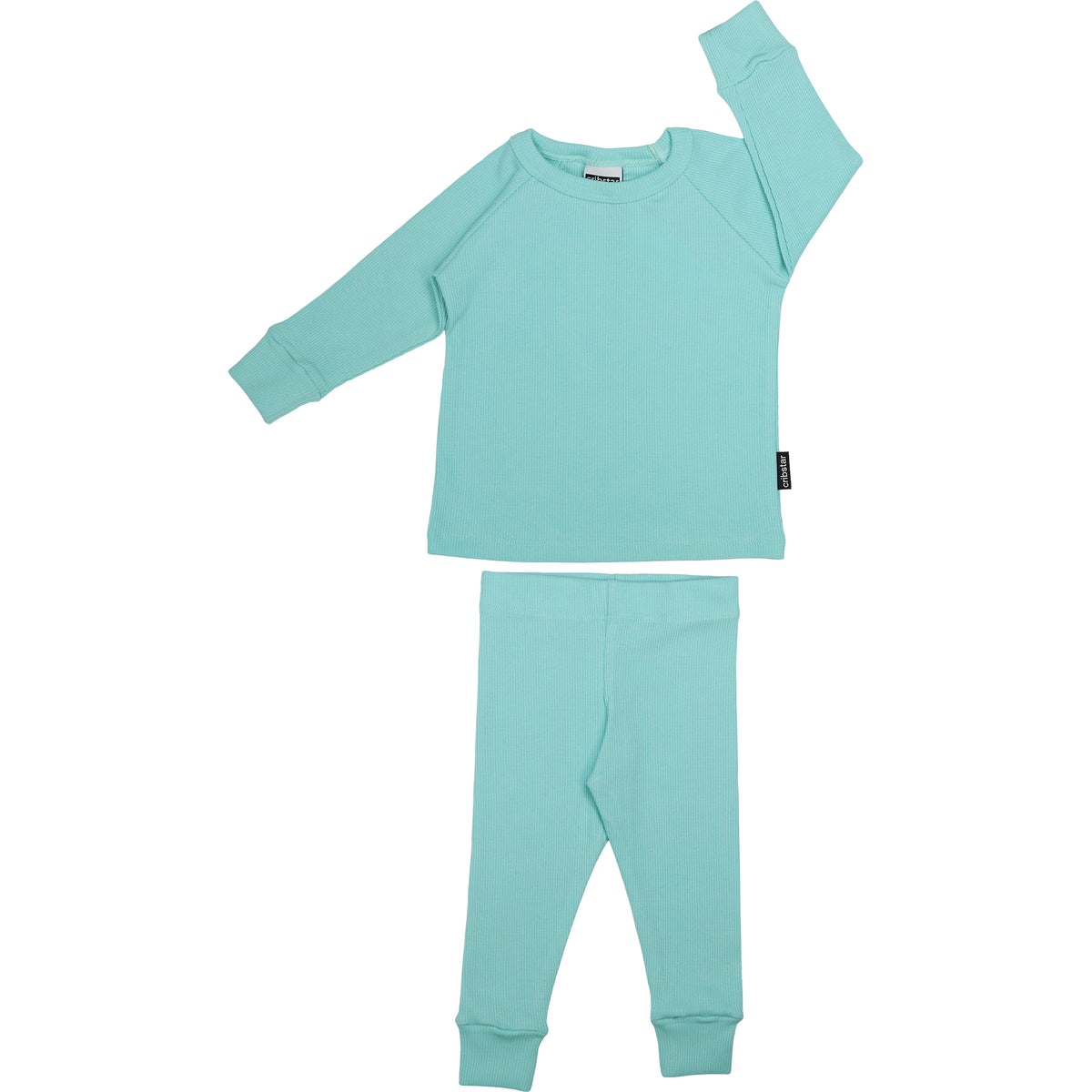 Ribbed Set - Aqua