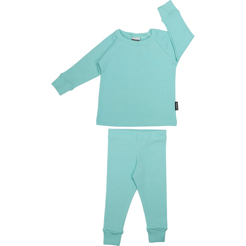 Ribbed Set - Aqua