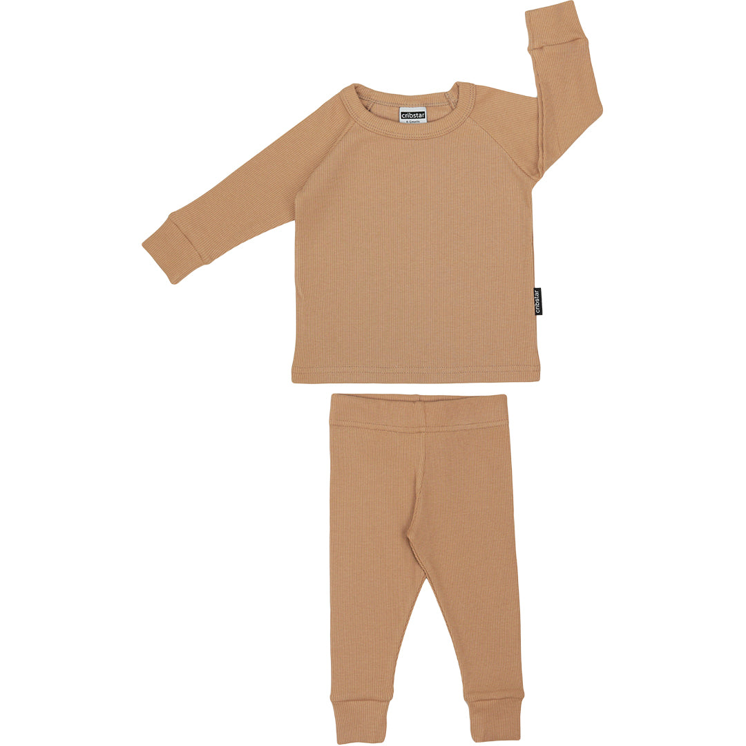 Ribbed Set - Camel