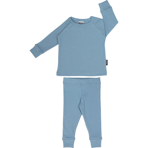 Ribbed Set - Mountain Blue