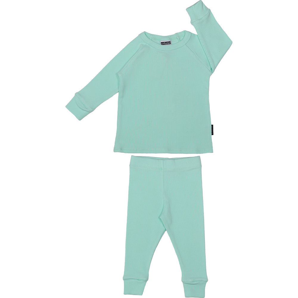 Ribbed Set - Mint Green