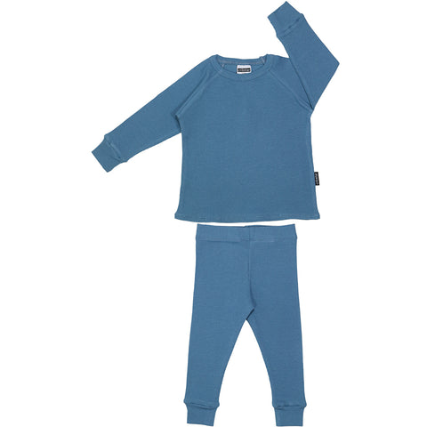 Ribbed Set - Petrol Blue