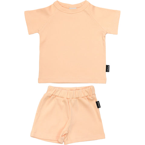 Ribbed Summer Set - Apricot