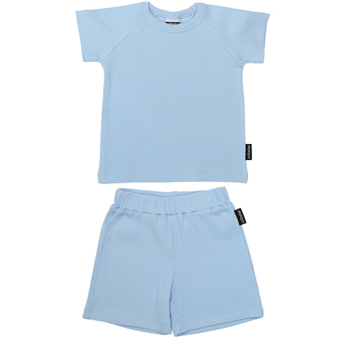 Ribbed Summer Set - Baby Blue