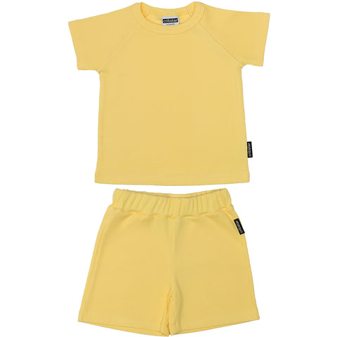 Ribbed Summer Set - Mellow Yellow