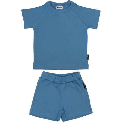 Ribbed Summer Set - Pacific Blue