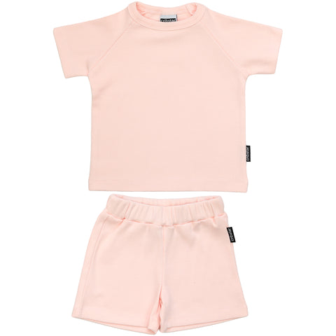 Ribbed Summer Set - Pearly Pink