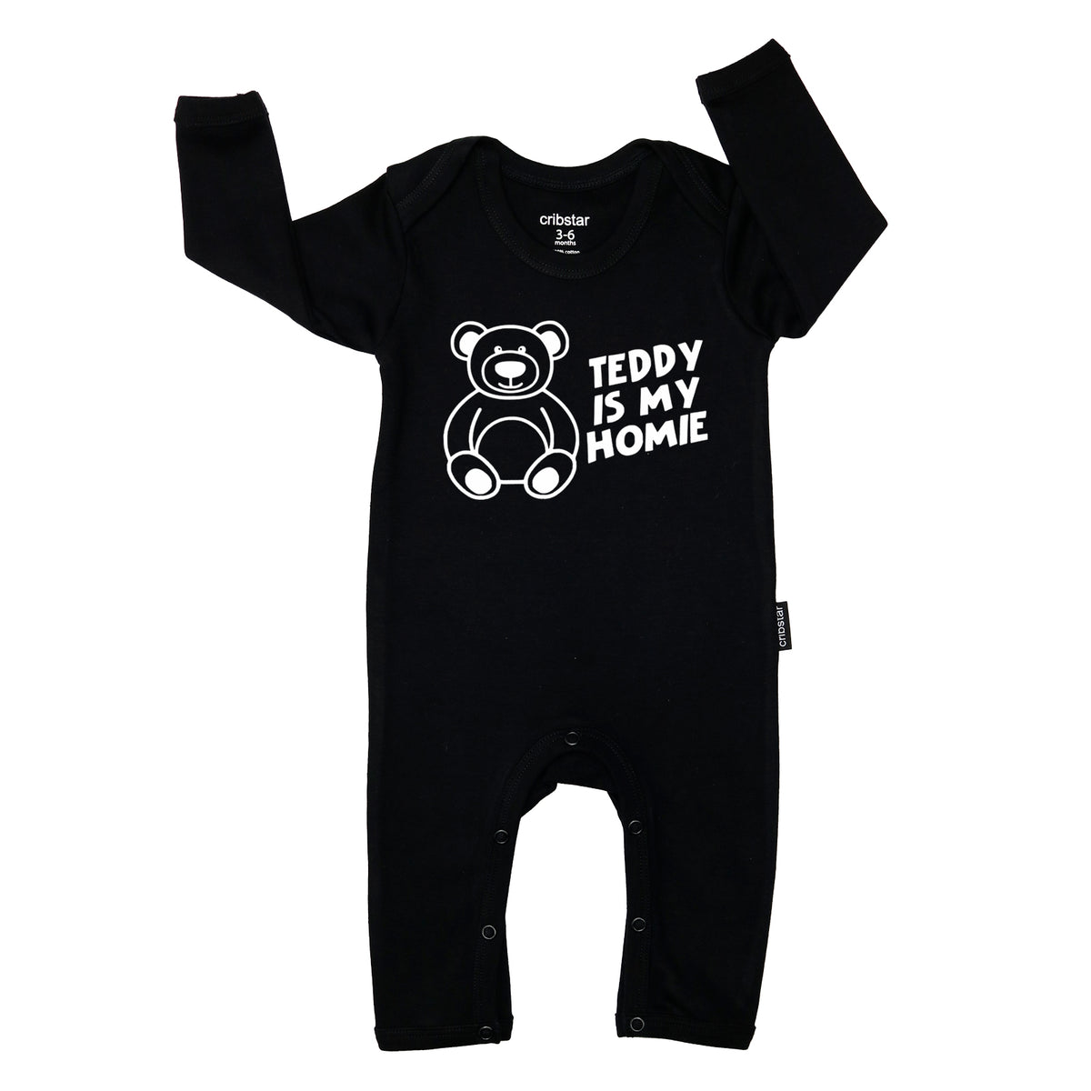 Teddy Is My Homie Baby Romper