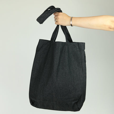 Tote Bag - Black Denim