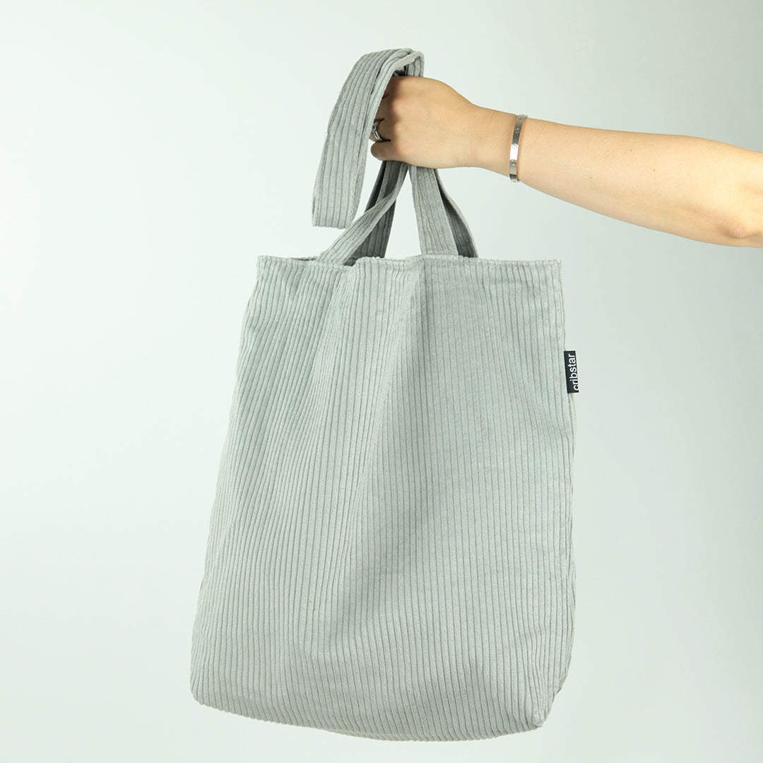 Tote Bag - Cloudy Grey Corduroy