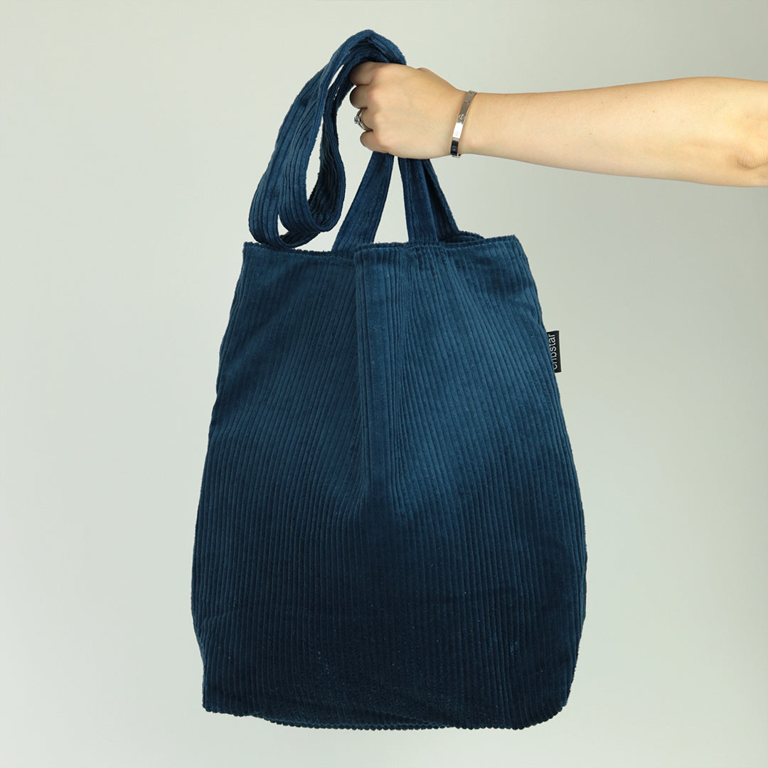 Tote Bag - Navy Blue Corduroy