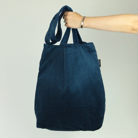 Tote Bag - Navy Blue Corduroy