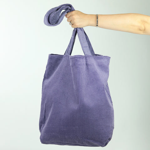 Tote Bag - Purple Corduroy
