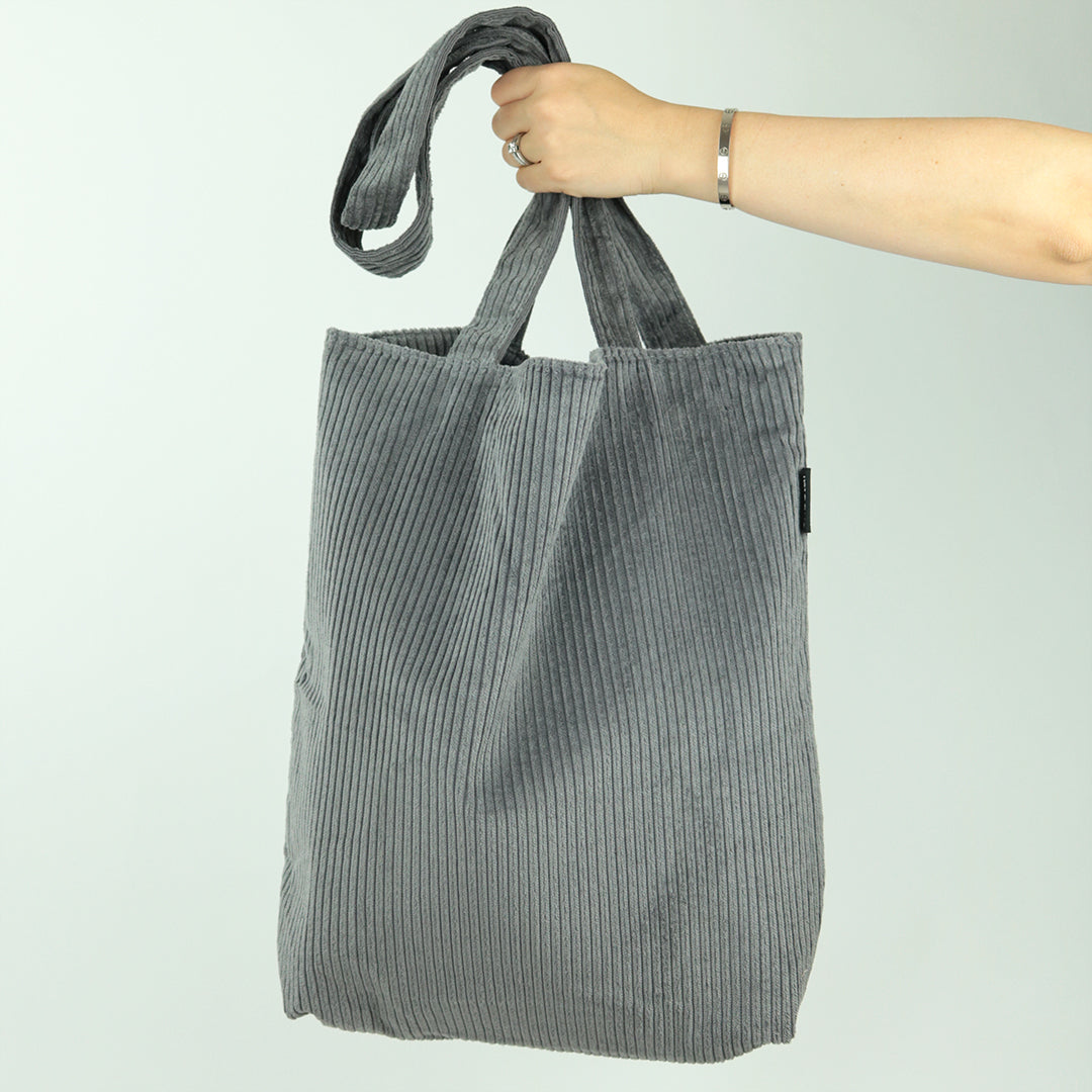 Tote Bag - Steel Grey Corduroy