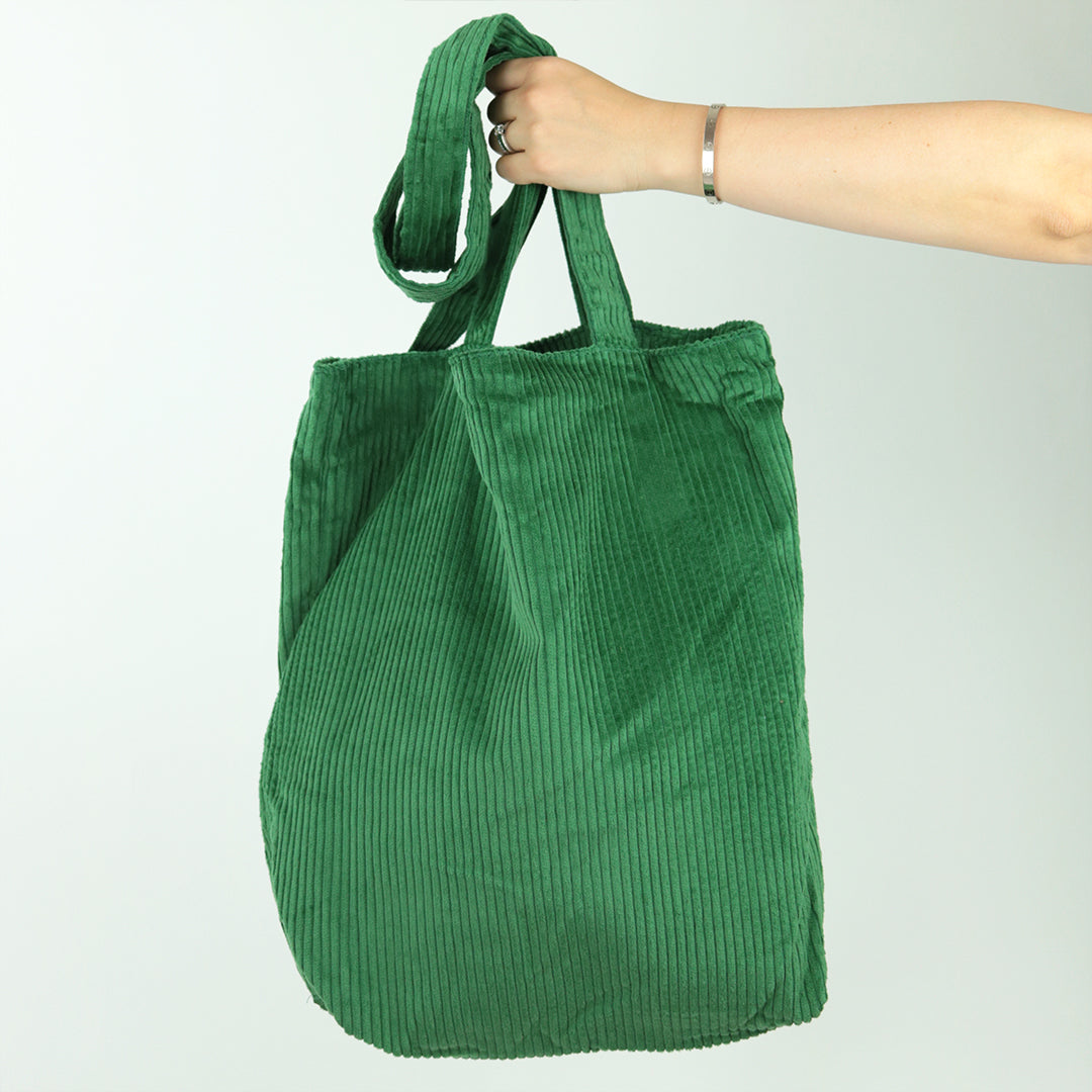 Tote Bag - Vintage Green Corduroy