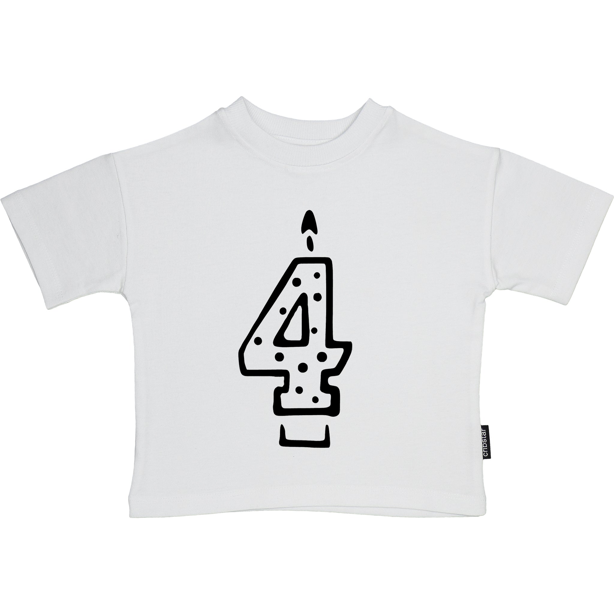 4th Birthday Candle T-Shirt