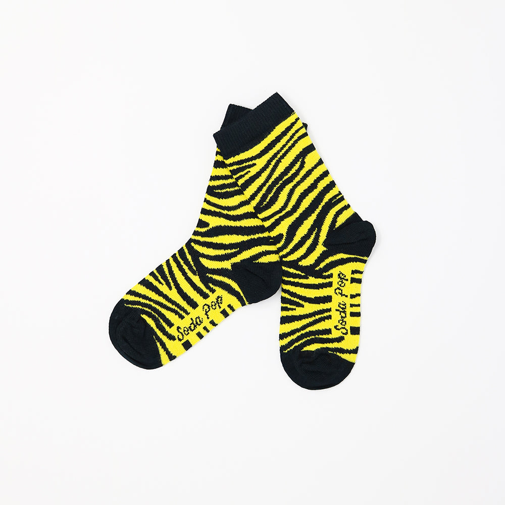 Yellow Zebra Kids Socks