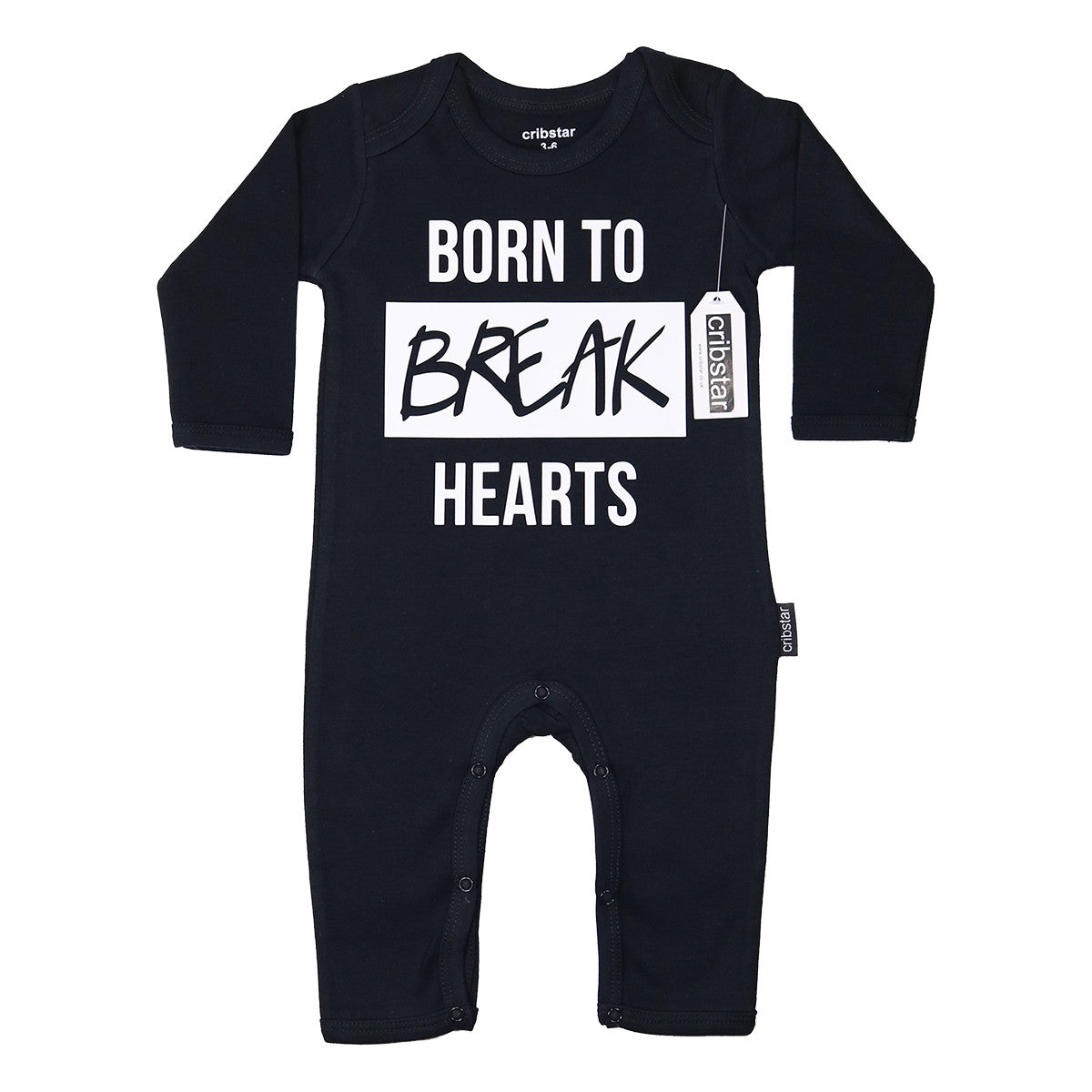 Born to Break Hearts Baby Romper