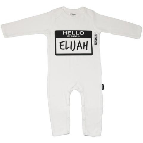Hello My Name Is... Personalised Romper