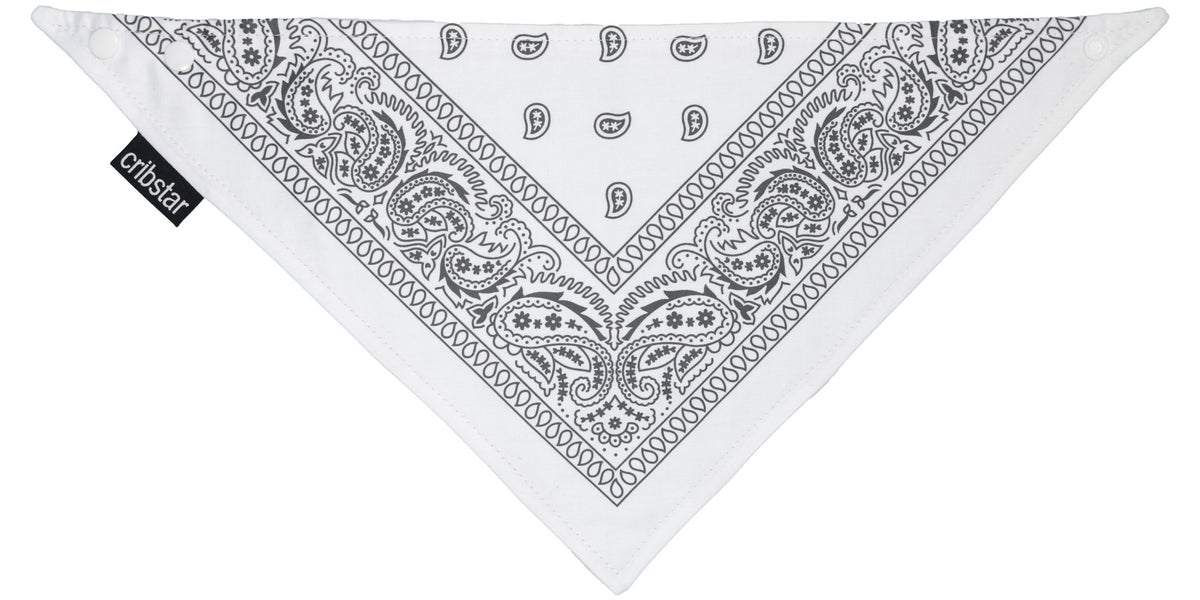 White Bandana Bib